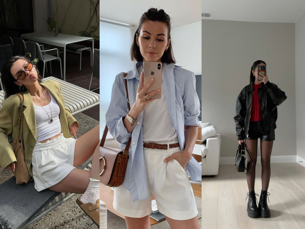 Phối đồ quần shorts thời trang