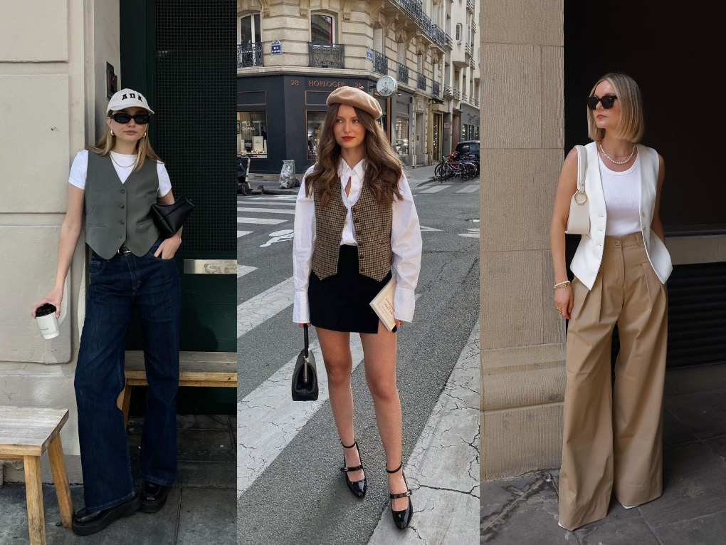 Áo gile trở lại đầy ấn tượng từ cổ điển đến hiện đại