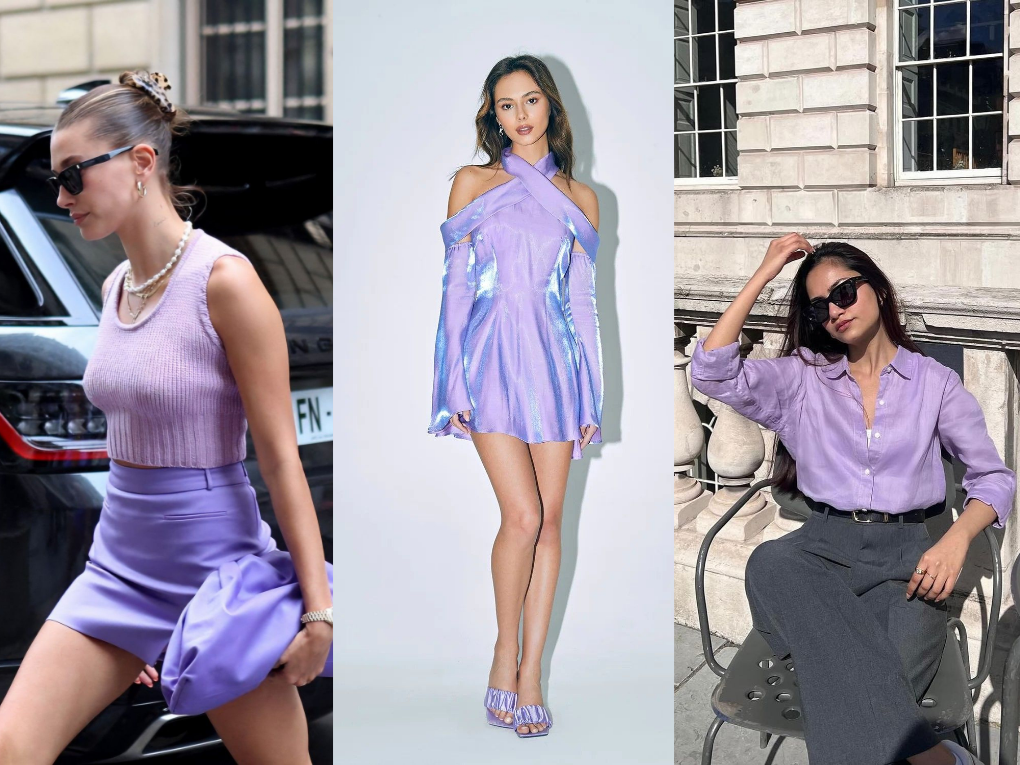 Gợi ý phối đồ với màu tím cho nàng sành điệu