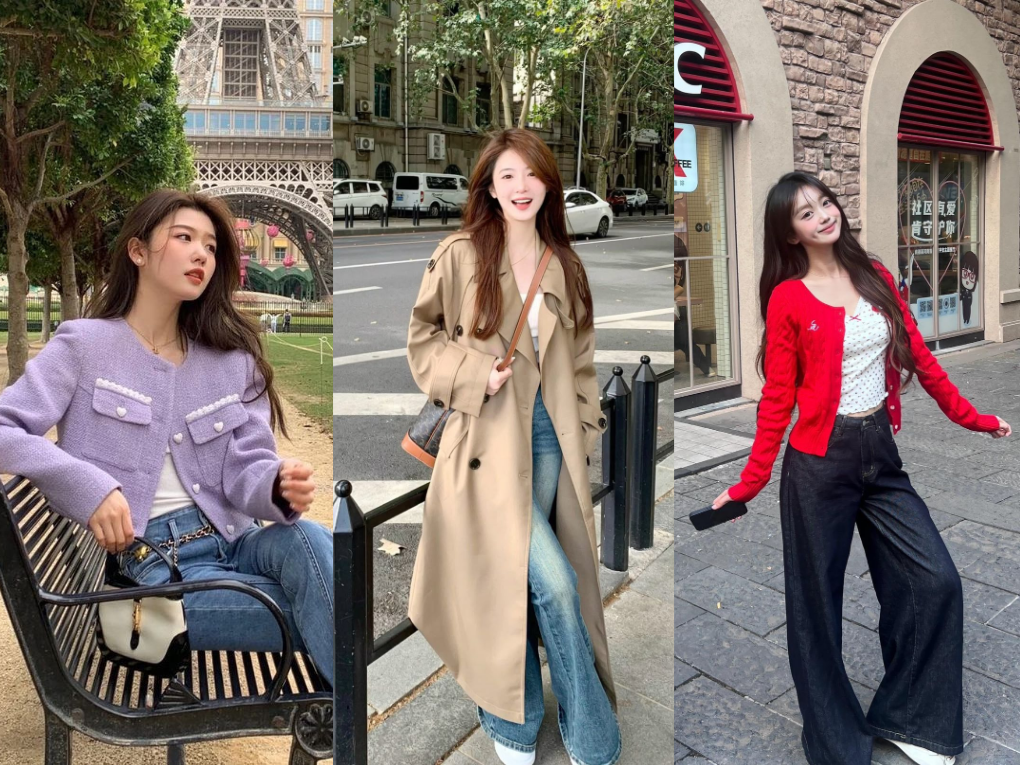 Phong cách mặc áo khoác đơn giản tinh tế