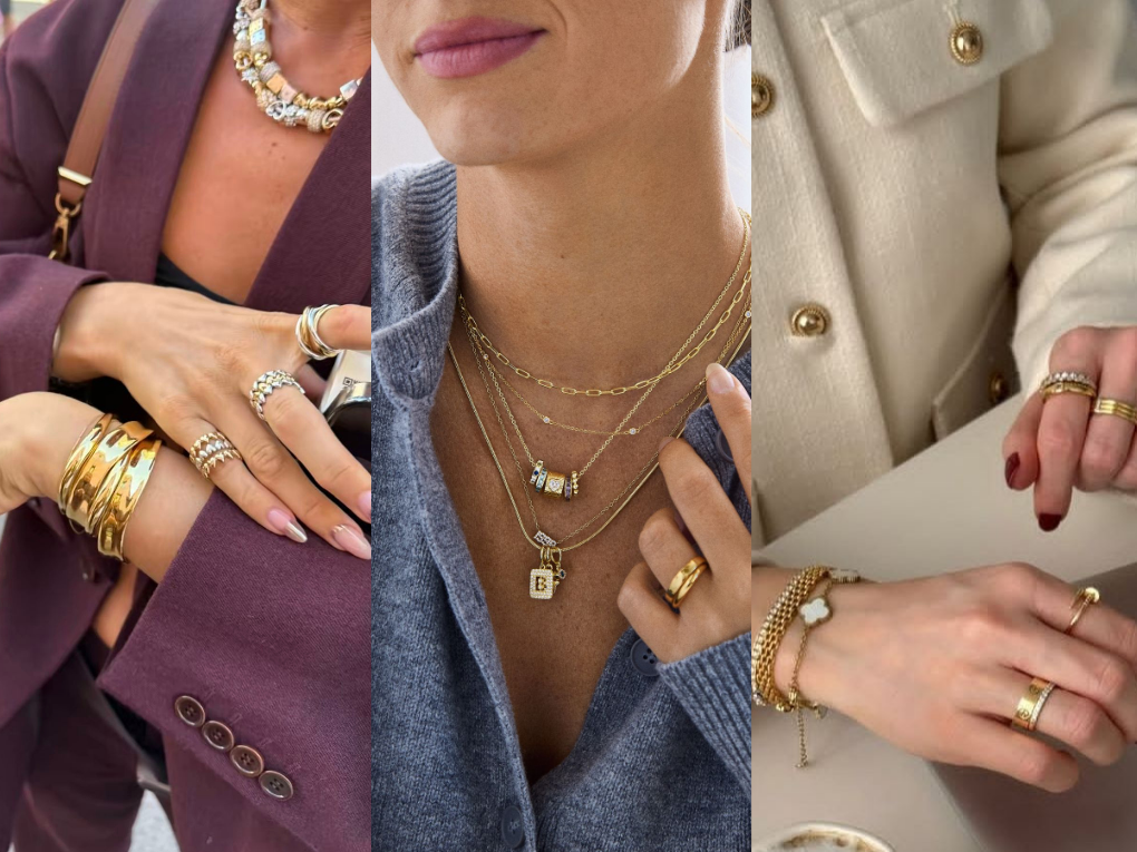 trang sức bản lớn phối đồ sang trọng