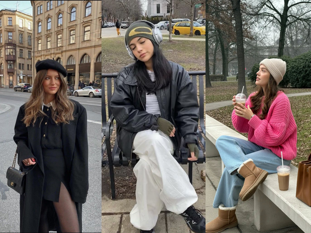 Bí quyết phối đồ với mũ len từ phong cách Hàn Quốc đến Pháp