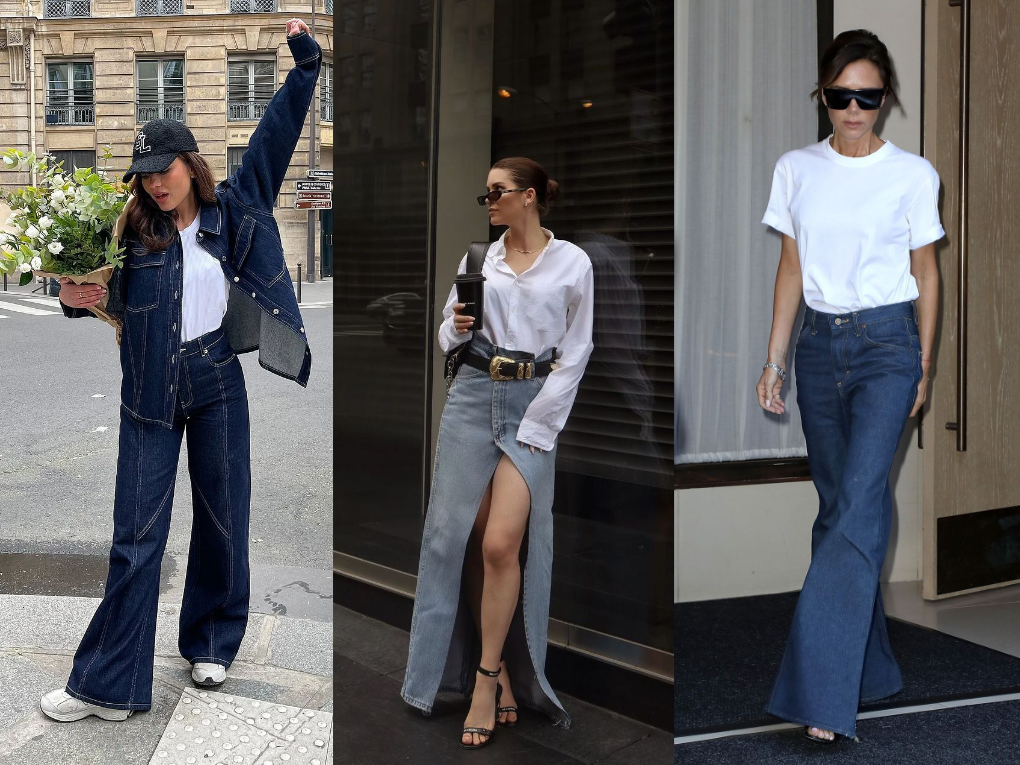 Phối đồ cùng trang phục denim