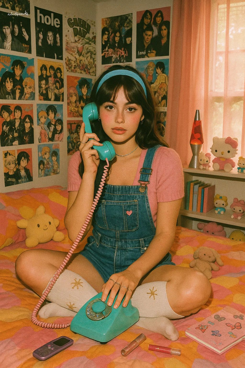 Không gian và trang phục retro, minh họa tổng thể phong cách