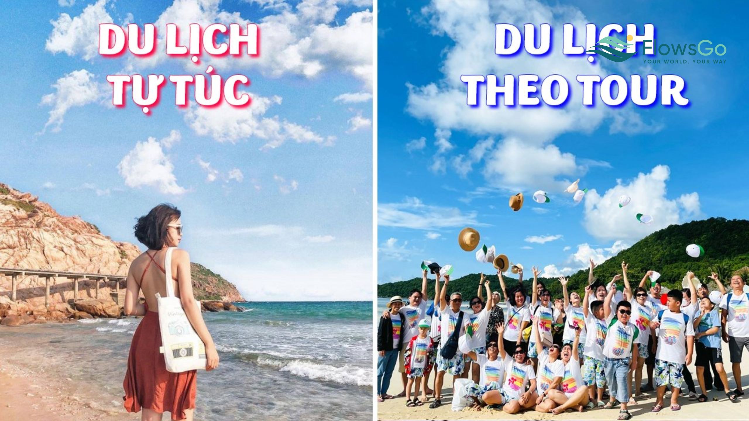 So sánh tour truyền thống và du lịch tự túc