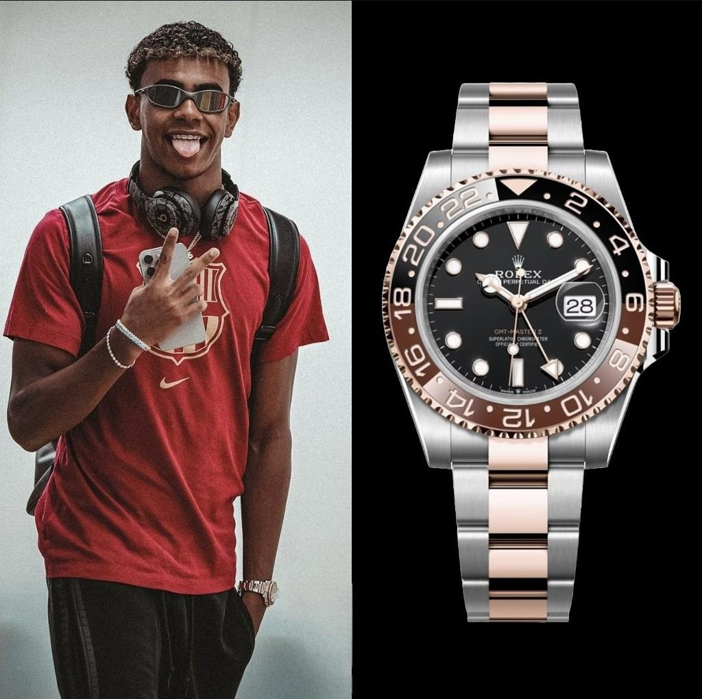 Những mẫu Rolex góp phần tạo nên phong cách lịch lãm và trưởng thành của Yamal trong các sự kiện.