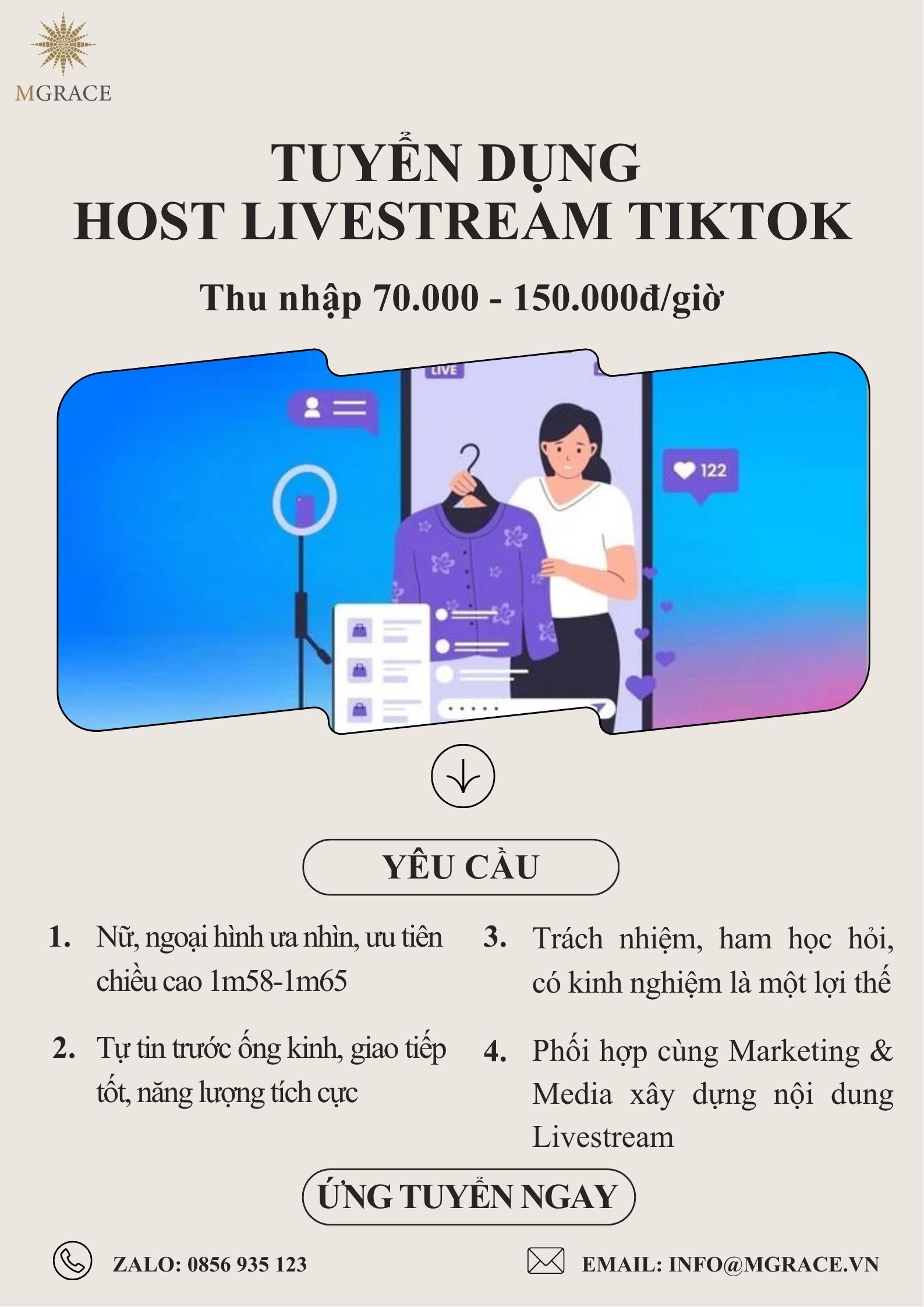 HOST LIVESTREAM TIKTOK