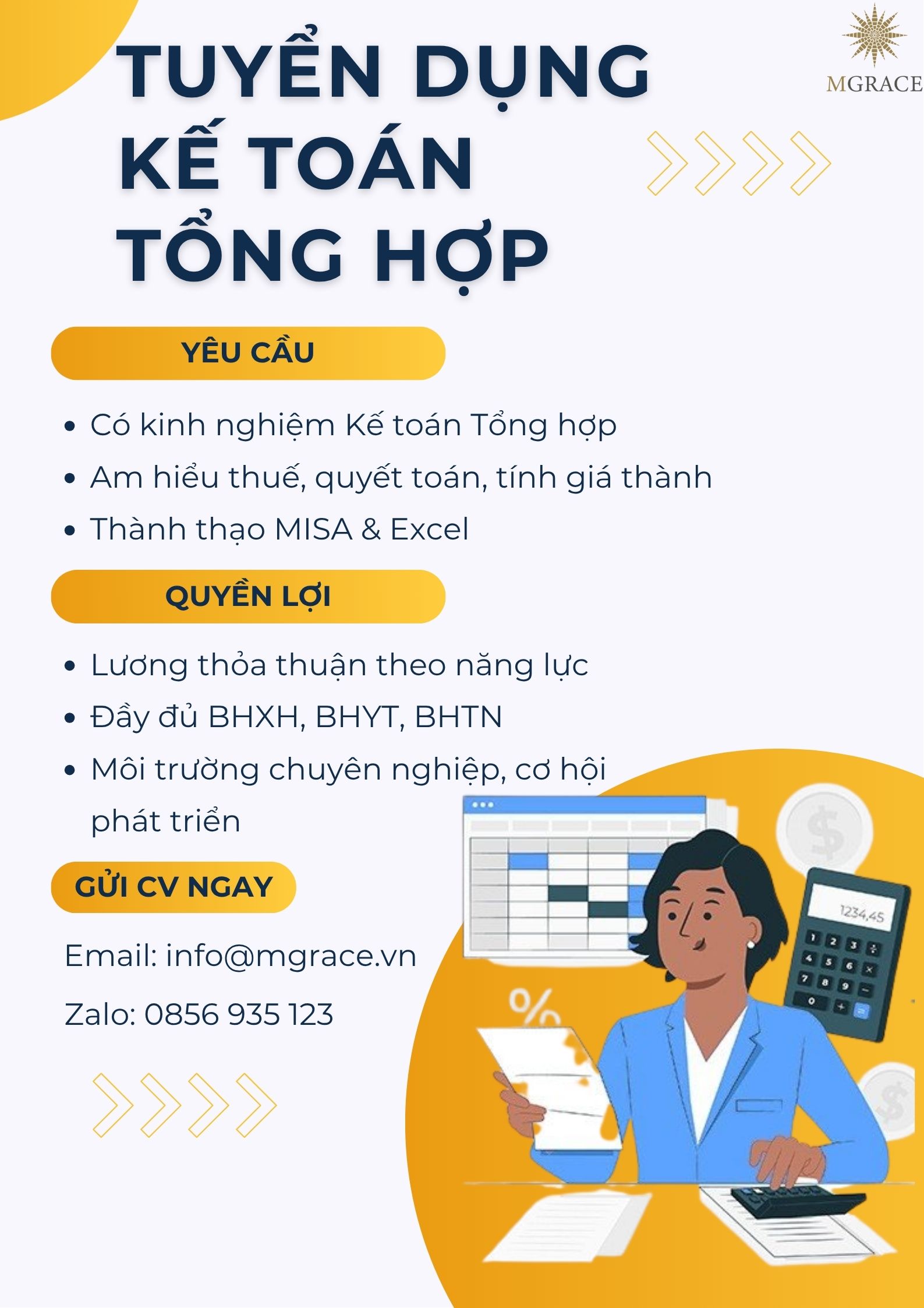 Tuyển Kế Toán Tổng Hợp